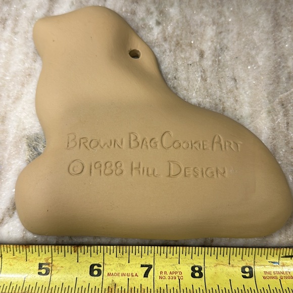 Retired 1988 Brown Bag Cookie Art Mold stoneware Duck w/babies - Picture 3 of 3